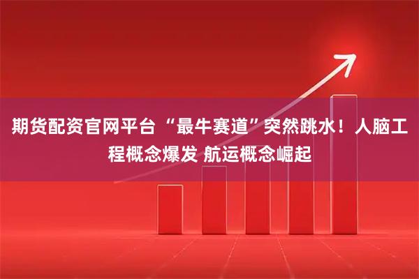 期货配资官网平台 “最牛赛道”突然跳水！人脑工程概念爆发 航运概念崛起