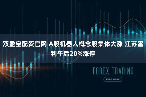 双盈宝配资官网 A股机器人概念股集体大涨 江苏雷利午后20%涨停